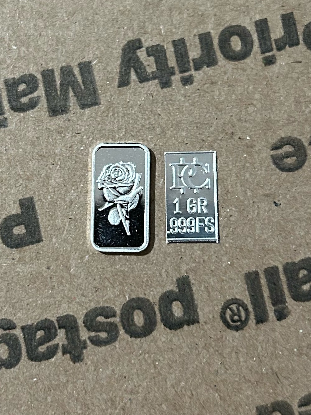 1 Gram Rose 🌹 Fine Silver Bar .999